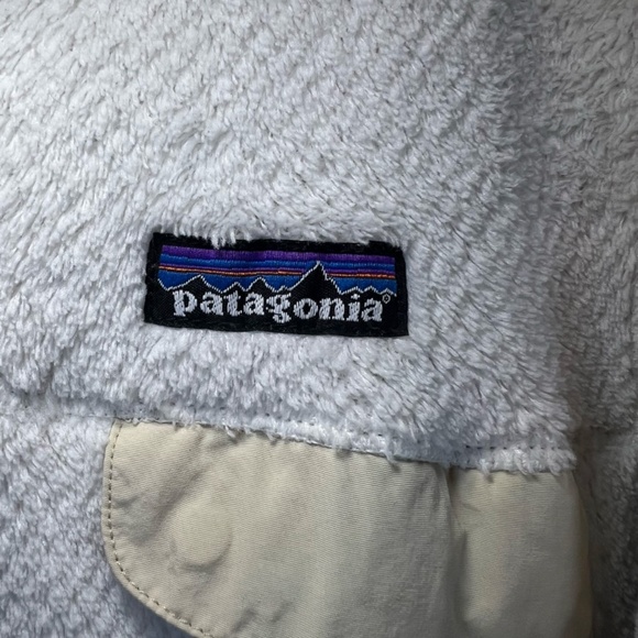 Patagonia Womens Retool Snap T Pullover Sweater Jacket Off White Pocket Sz Small - Picture 4 of 13